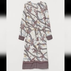 Paisley Shirt Dress with Belt